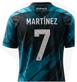 Jersey personalizado con nombre Martínez y número 7